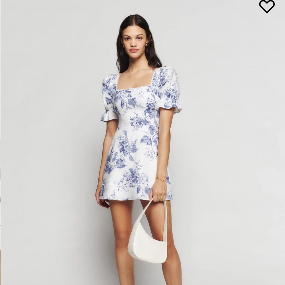 NWT Reformation Evianna Linen Dress - lupine